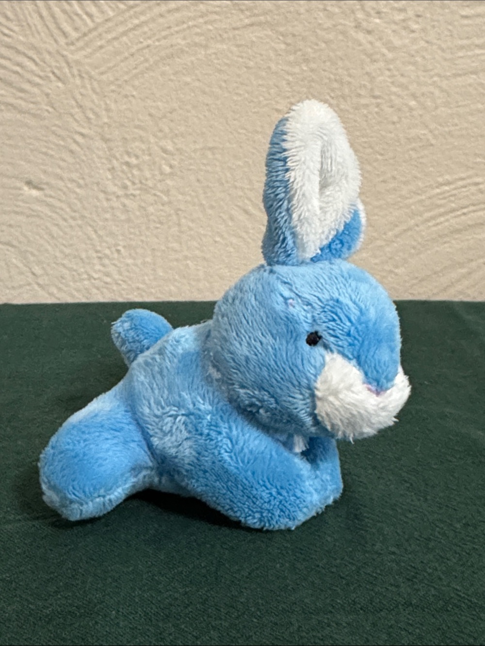 Blue Plush Bunny Stuffed Animal - Soft Cuddly Toy